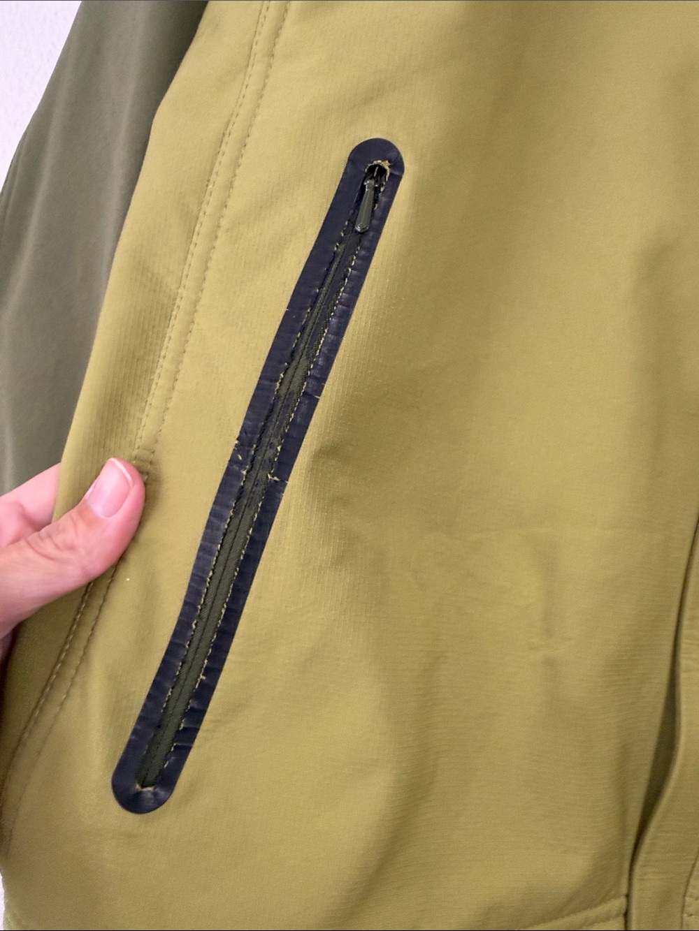 L.L.Bean Men’s Green Colorblock Outdoor Shell Jacket M Vintage - Picture 5 of 9